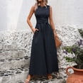 thumbnail image 6 of CIENVNSTG Fashion Casual Solid-color Dress Party Dress Spring Summer Dress For Women, 6 of 6