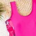 thumbnail image 5 of HAJWOH Girls One Piece Swimsuit with Shorts Sleeveless Stretchy Swimwear Sun Protection Padded Bathing Suit 5-14 Years, 5 of 6