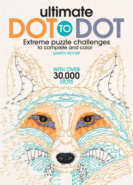 Extreme Adult Dot To Dot Challenge Puzzle Book Brain Teaser Relaxing TActivity 