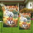 thumbnail image 4 of Hello Fall Bichon Frise Football Welcome Autumn with Leaves Pumpkins Garden Flag 12x18in Double Sided Bichons Dog Lovers Gifts Idea Outdoor Decor - 00012, 4 of 5