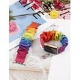 thumbnail image 7 of Wearlizer 4 Packs Compatible with Apple Watch Band Scrunchie Soft Cloth 38mm 40mm 41mm 42mm 45mm 46mm 49mm, Cute Printed Elastic Watch Bands Women for Apple iWatch Ultra 2/Ultra/10/9/8/7/SE/6/5/4/3, 7 of 7