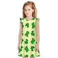 thumbnail image 1 of Fotbe St. Patrick's Day Vestido de Dormir para Niñas de 3 a 10 Años, Mangas Cortas, Estilo Princesa, Pijama Camisón con Mangas Voladas-Large, 1 of 6