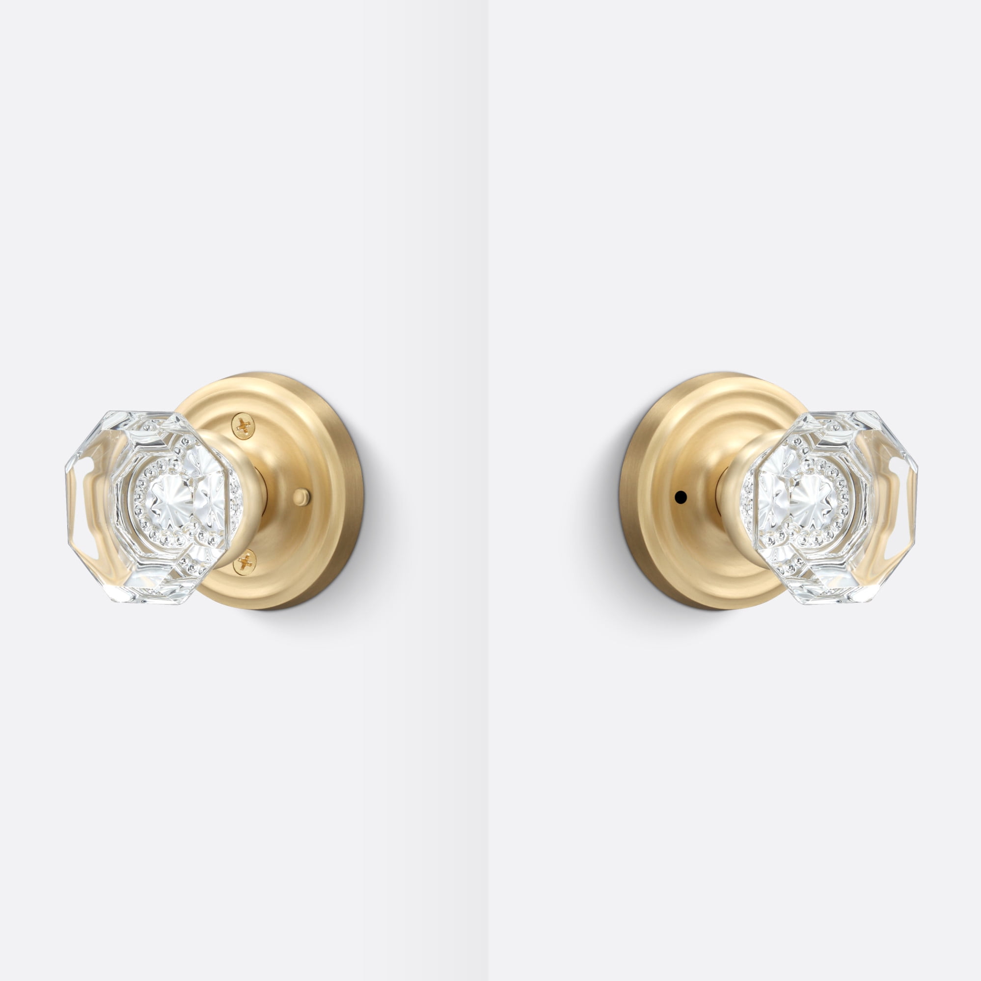 Sure-Loc Torrey Privacy Door Knob Silver Nickel Nickel Finish