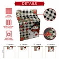 thumbnail image 5 of Christmas Plaid Table Runner 70 Inch Long Dresser Scarves Cotton Linen Tablerunners Black Snowman Xmas Tree Snowflake Buffalo Dining Kitchen Burlap Table Setting Decor for Party Holiday, 13"x70", 5 of 6