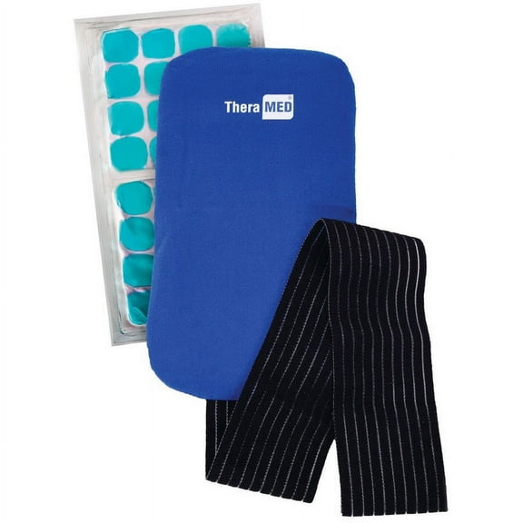 Thera-Med Ice   Gel Cryo Icy Cold Pack for Injuries and Pain Relief, Reusable, Medium