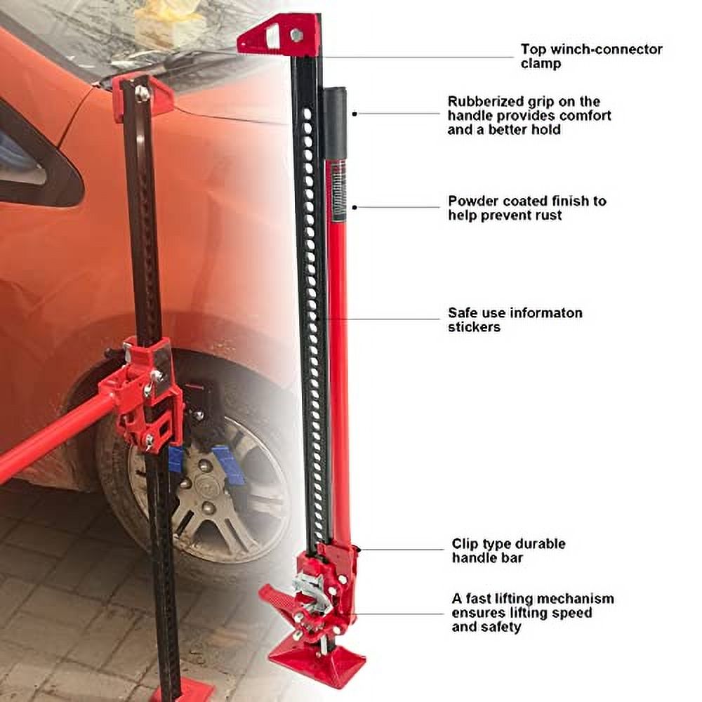 Cric De Voiture Torin 1,5 Tonne - Pliable, Compact, Pour Dépannage Ou Usage Occasionnel