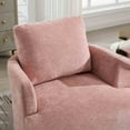 thumbnail image 3 of 360° Swivel Barrel Chair, Upholstered Accent Chair, Suitable for Nurseries, Offices,Pink, 3 of 8