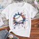 thumbnail image 2 of Gibobby Camisa&nbsp;Vaquera Blusa Camiseta Tops Casual Béisbol 3D Impresiones Niño Niñas Niños Imprimir Adolescente Niños Ropa Niñas Traje Tops （Rosa， 10-12 Años), 2 of 5