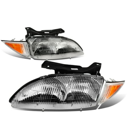 For 1995 To 1999 Chevy Cavalier Headlight Chrome Housing Amber For 1995 To 1999 Chevy Cavalier Headlight Chrome Housing Amber Corner Headlamp 96 97 98 Left Right