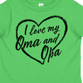 thumbnail image 4 of Inktastic I Love My Oma and Opa in Black Chalk Heart Boys or Girls Toddler T-Shirt, 4 of 5