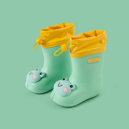 

YOHOME Toddler Infant Kids Baby Boys Girls EVA Rain Boots Waterproof Non-Slip