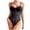 Black-13, variant on REALiKUN Women's Spaghetti Strap Sheer Mesh Bustier Corset Underwear Bodysuit Tops