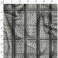 thumbnail image 3 of Soimoi Japan Crepe Satin Black Fabric By the Yard - 54 Inch Wide - Ethnic Geometric Material - Artistic and Modern Patterns for Various Uses Printed Fabric, 3 of 6