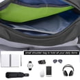 thumbnail image 5 of Hukapapa Bolso de mensajero impermeable multifuncional bolso de hombro de ocio bolso de pecho deportivo negro, 5 of 5