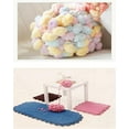 thumbnail image 5 of 4 Balls Pomp-A-Doodle Yarn,100% Polyester Jelly Bean POM-POM Ball Yarn for Crochet Knitting Blanket Mat Pet Nest 150g/Roll, 5 of 9