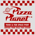 thumbnail image 2 of Women's Toy Story Pizza Planet Uniform  Racerback Tank Top White Heather X Small, 2 of 4