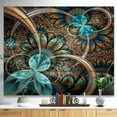 thumbnail image 2 of Design Art - Light Blue Fractal Flower, 2 of 5