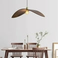 thumbnail image 4 of UEEYAC Wabi-sabi Walnut Chandelier Flying Bird Shape Dining Room Pendant Light, 4 of 10
