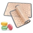 thumbnail image 4 of 2 Pcs Tapis de Cuisson en Silicone avec Plaque de Cuisson Antiadhésive Tapis de Cuisson Réutilisable Macaron Biscuit, 4 of 4