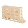 thumbnail image 3 of Dispensador de huevos rodantes, organizador de rollos de huevo, bandeja para huevos, soporte duradero para 30 huevos, Beige, 3 of 9