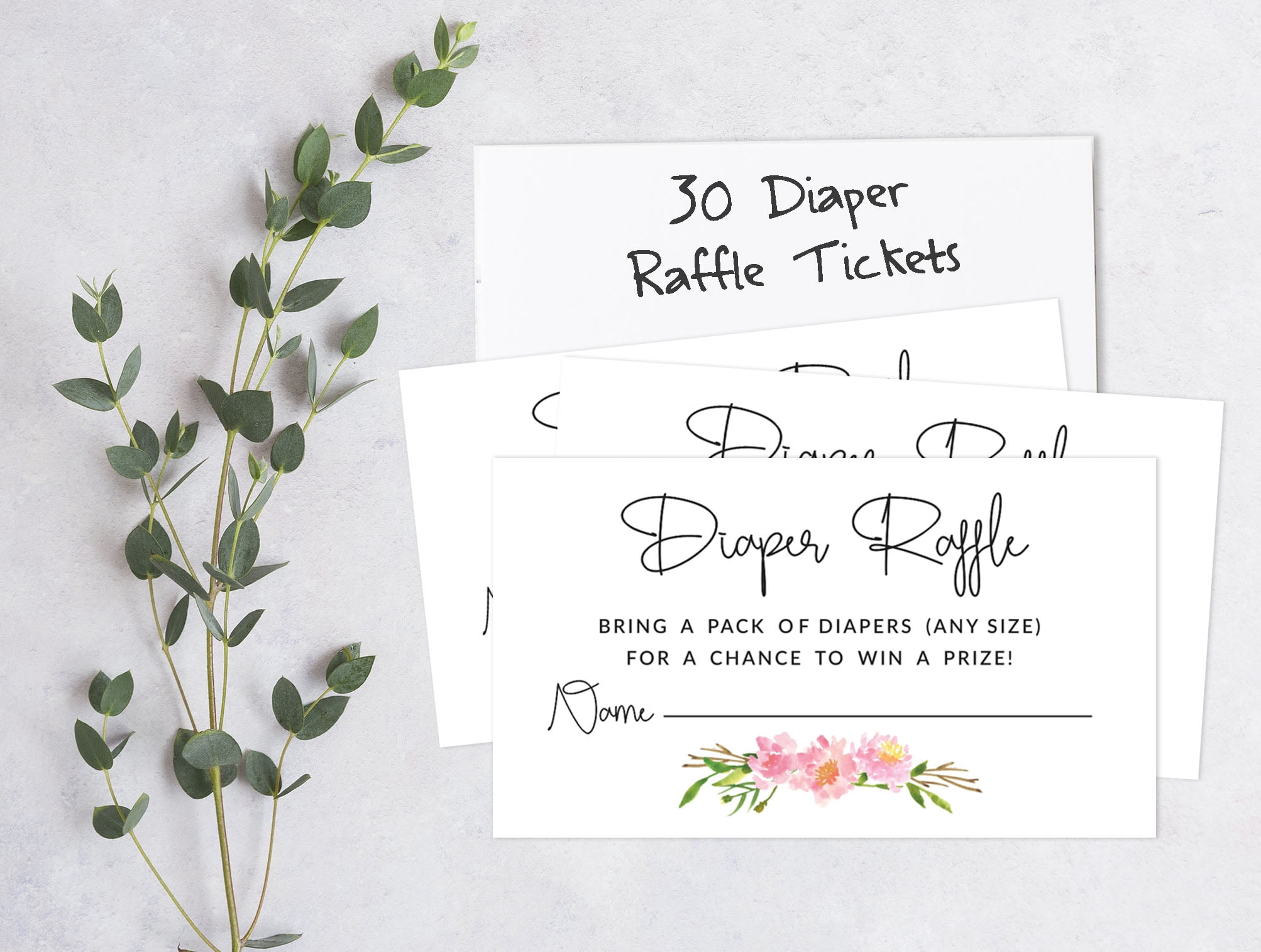 Inkdotpot Set Of 30Raccoon Jungle Animals Baby Shower Invitations-Diaper Raffle Tickets And Baby Shower Book Request Cards Gender Neutral Invites Its A Boy Its A Girl