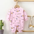 thumbnail image 2 of Baby Pajamas Baby Sleepers for Newborn 0-3 3-6 6-9 Months Boys Girl Clothes Footed PJs 6-12 Months Newborn Crawling Suits Pink, 2 of 5