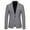 Grey, variant on EGNMCR Mens Sport Coat, Casual Blazer, One Button Business Suit Jacket Men's Breasted Fashion Suit Business Casual Suit Wool Suit Coat Women Coat