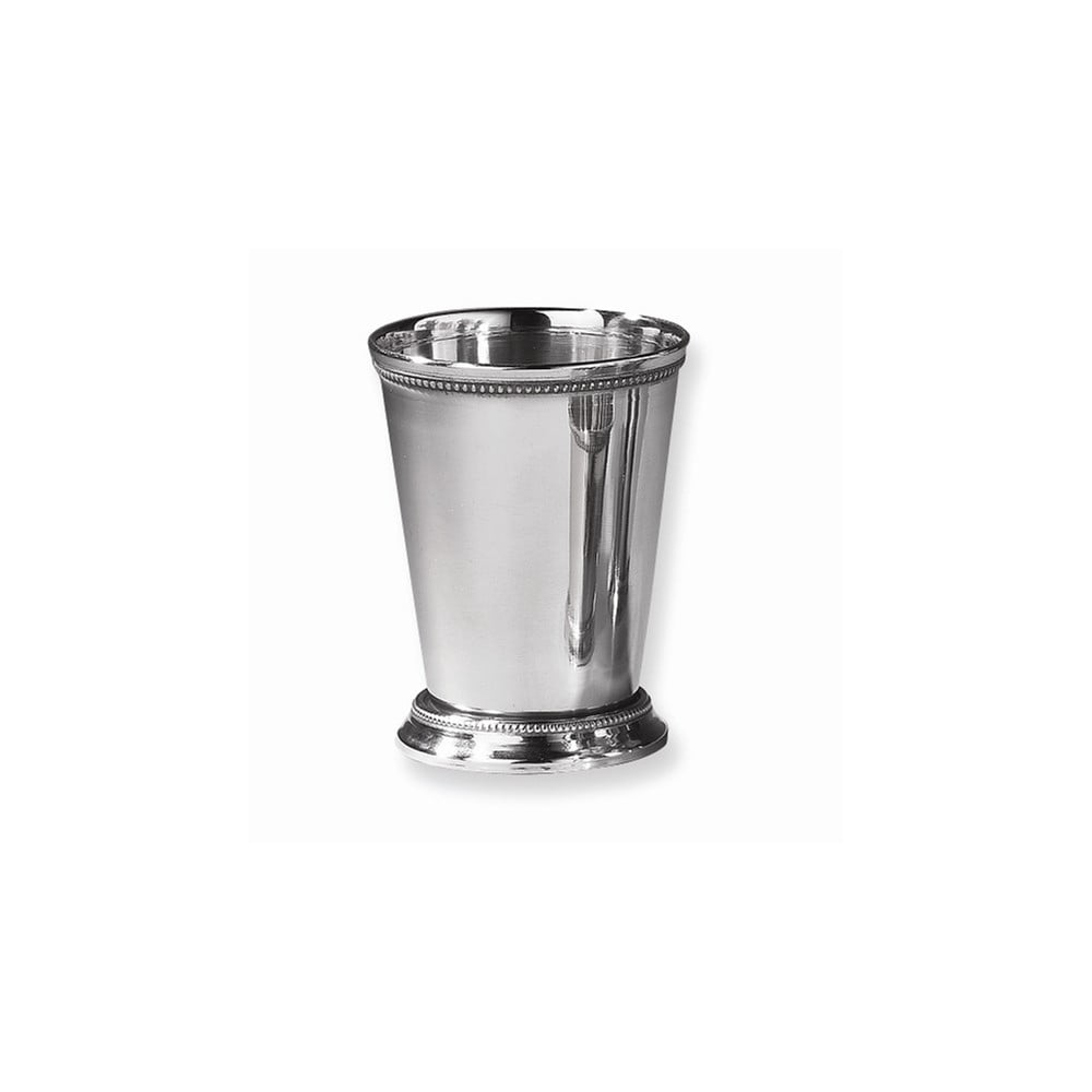FB Jewels Nickelplated Stainless Steel Beaded Mint Julep Cup