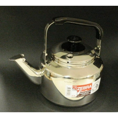 Zebra Post - Stainless Steel Whistling Tea Pot, #113518, Stainless Steel By Zebra
