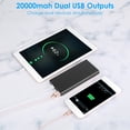 thumbnail image 5 of iMounTEK Portable Power Packs 10000mAh Mini Battery Charger With Dual Ports LCD Display Red, 5 of 6
