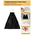 Black Marble Cracks Texture Hand Towel Quick Dry Microfiber Towels