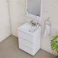 thumbnail image 6 of Alya Bath Paterno 24" Modern Wood Freestanding Bathroom Vanity in White, 6 of 7