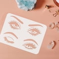 thumbnail image 3 of Eye Stencils for Painting 11.7x8.3 inch Large Beautiful Eyes Stencils Two Pairs of Eyes and Eyebrows Reusable Women Eye Pattern Drawing Stencil, 3 of 7