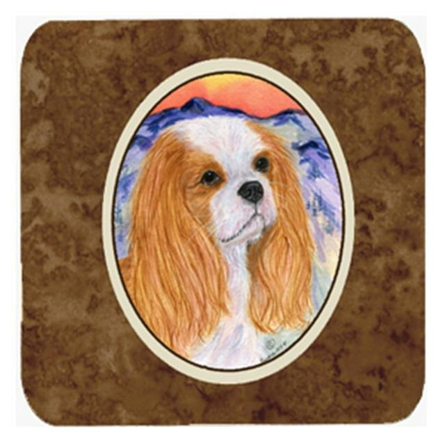 Carolines Treasures SS8164FC Cavalier Spaniel Foam Coasters - Set 4