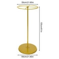 thumbnail image 3 of Rolling Round Garment Rack, Metal Floor Standing Rotatable Clothing Rack, Portable Retail Display Stand for Hanging Clothes Used for Commercial Retail Shop 21.7 x 61 inch, 3 of 13