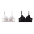 thumbnail image 1 of (2-Pack) Rinsvye Womens Lace Bra With Padded Cups Enhancement Push Up Bra For Natural Lift And Comfort Everyday Wear, 1 of 5