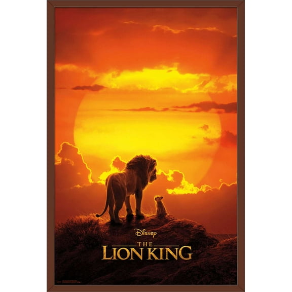 Disney The Lion King - Mufasa And Simba Wall Poster, 22.375" x 34", Framed