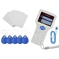 thumbnail image 1 of English Human Voice Prompt Portable Intelligent 3.2 Inch LCD Display Screen Radio Frequency Identification Devices Reader Writer Copier Duplicator for 125Khz 13.56MHz Cards Access Control, 1 of 8