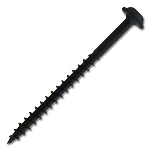 #8 x 2-1/4 in. Black #2 Square Round Washer Head Coarse Thread Self-Tapping 1000 Per Box