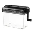 thumbnail image 1 of Mini Manual Hand-Cranked Paper Shredder, Portable Desktop Document Destroyer for Home Office, 1 of 7