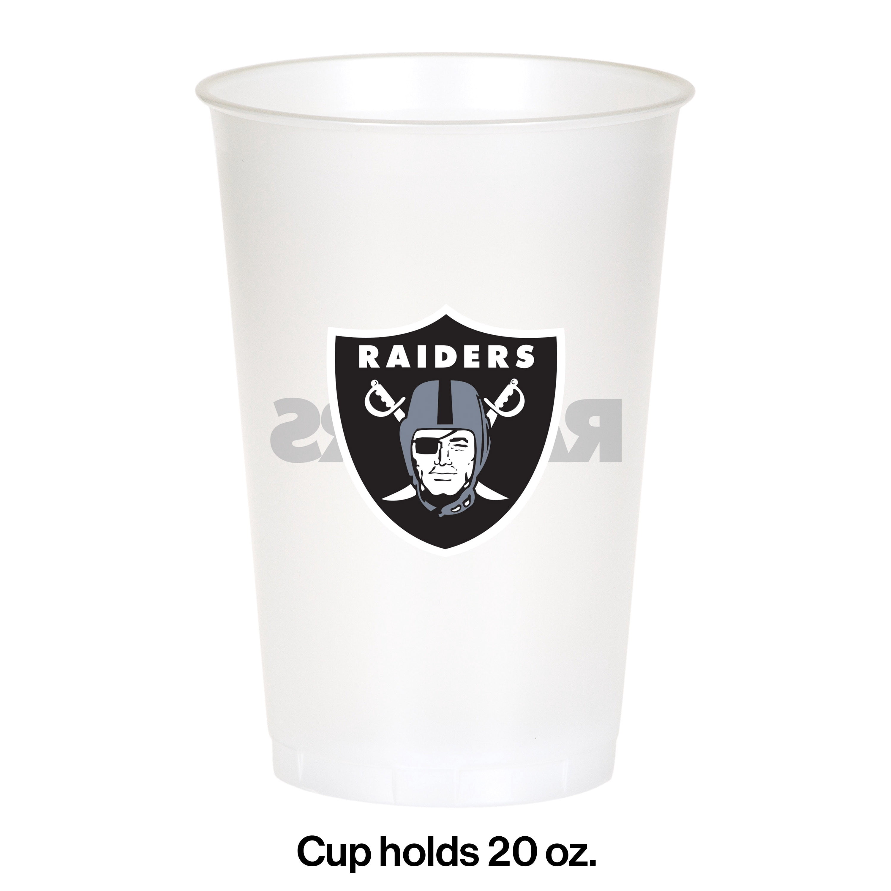 Las Vegas Raiders Plastic Cups, 24 Count