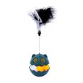 thumbnail image 2 of Wobbling Cat Toy, Wobbling Interactive Cat Toy with Feather Built in Mint Ball Relieve Boredom Interesting Interactive Teaser Cat Toy for Engaging Play, 2 of 8