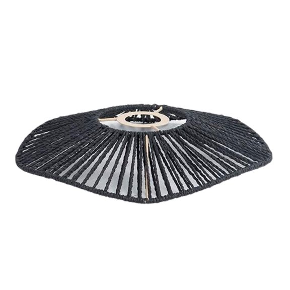SDFGTstore Indoor Pendant Light Cover Paper Handwoven Art Lampshades Modern Droplight Shades for Living Room Bedroom Dining Room