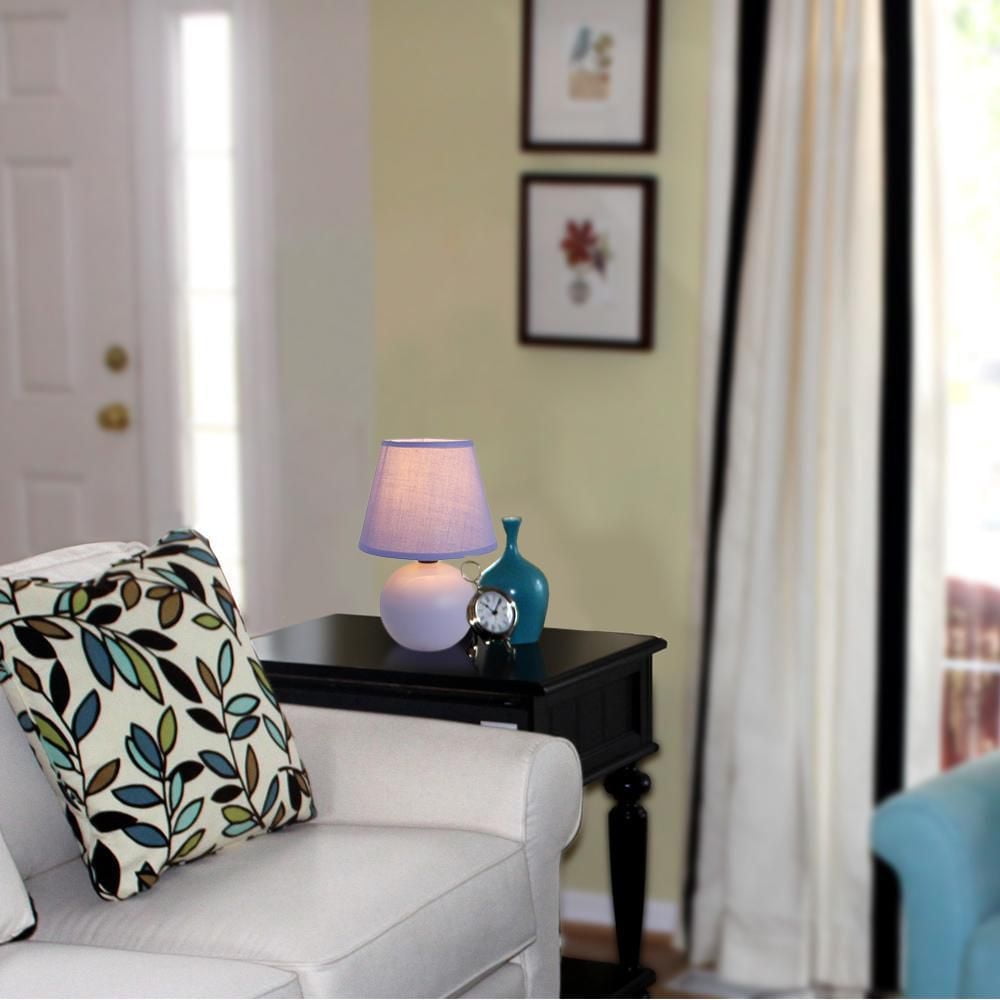 Simples Conceptions Mini lampe de table à globe en céramique