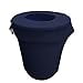 thumbnail image 2 of LA Linen Housse Extensible en Spandex pour Poubelle 32 Gallons Ronde, Marine, 2 of 4