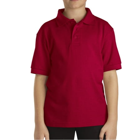 Dickies Boys' School Uniforms Short Sleeve Pique Polo Shirt