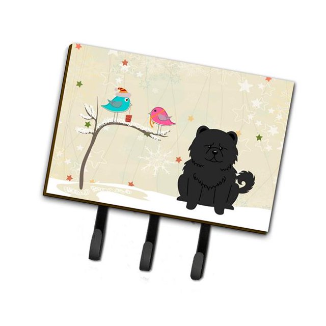 Christmas Presents Between Friends Chow Chow Black Leash or Key Holder