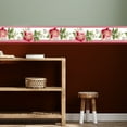 thumbnail image 2 of Trimz Flower Wallpaper Border Home Decor, Pre-pasted Floral Walls Décor, Length 15 ft / Roll, 2 of 7