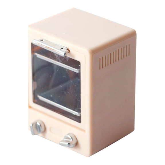 HCTSHG Miniature Microwave Oven Model,Scale Mini Kitchen Appliance, Plastic DIY Accessory for Dollhouse and Miniature Decor, Realistic Mini House Oven for Collectors and Hobbyists