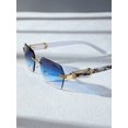 thumbnail image 3 of Men Geometric Rimless Fashion Glasses, 3 of 5